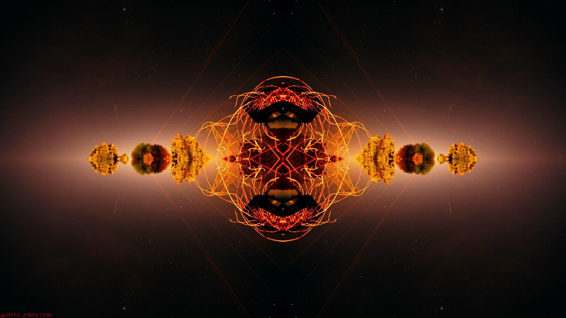 Chimney Sparks Abstract Artwork Timelapse Still Images